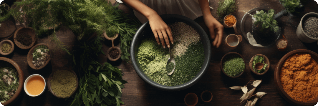 exploring-art-herbal-mixology-fascinating-top-view-woman-mixing-herbs-mortar